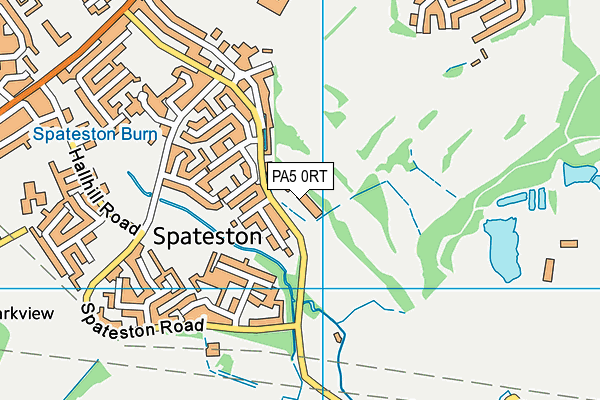 PA5 0RT map - OS VectorMap District (Ordnance Survey)