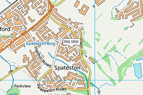 PA5 0RW map - OS VectorMap District (Ordnance Survey)