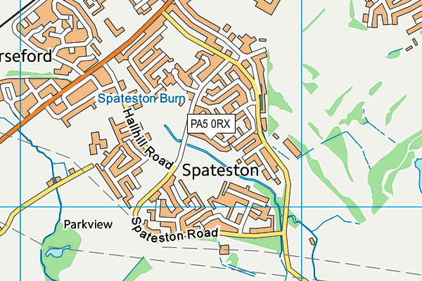 PA5 0RX map - OS VectorMap District (Ordnance Survey)