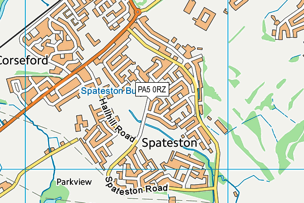 PA5 0RZ map - OS VectorMap District (Ordnance Survey)