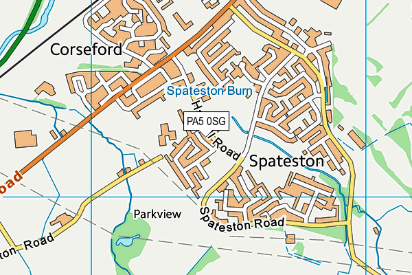 PA5 0SG map - OS VectorMap District (Ordnance Survey)