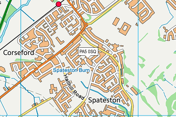 PA5 0SQ map - OS VectorMap District (Ordnance Survey)