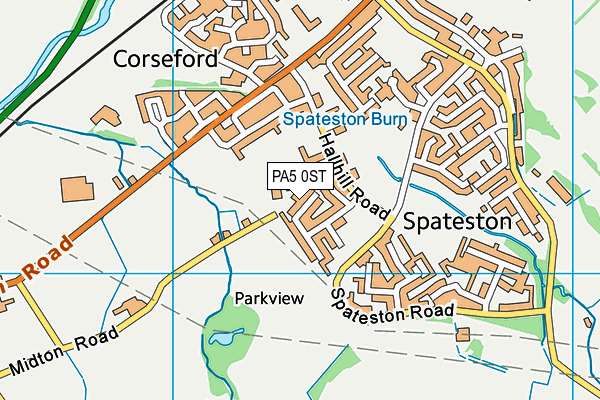 PA5 0ST map - OS VectorMap District (Ordnance Survey)
