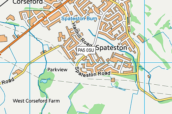 PA5 0SU map - OS VectorMap District (Ordnance Survey)