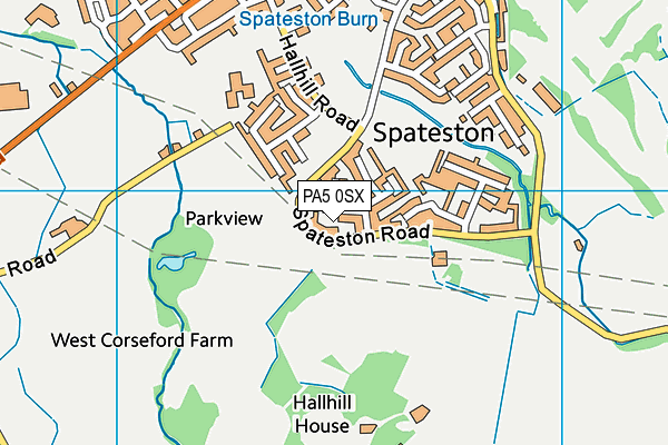 PA5 0SX map - OS VectorMap District (Ordnance Survey)