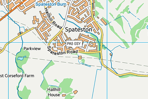 PA5 0SY map - OS VectorMap District (Ordnance Survey)