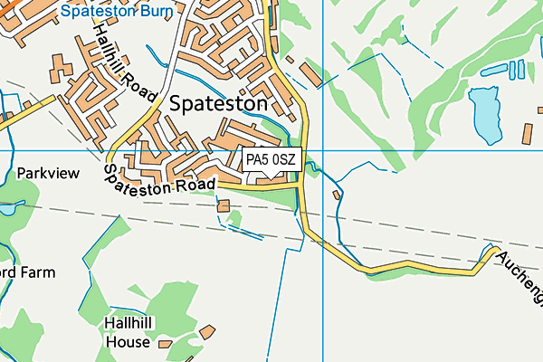 PA5 0SZ map - OS VectorMap District (Ordnance Survey)