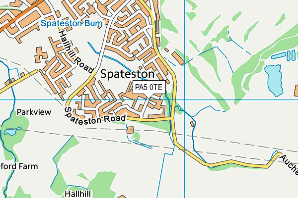 PA5 0TE map - OS VectorMap District (Ordnance Survey)