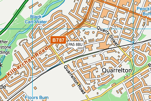 PA5 8BU map - OS VectorMap District (Ordnance Survey)