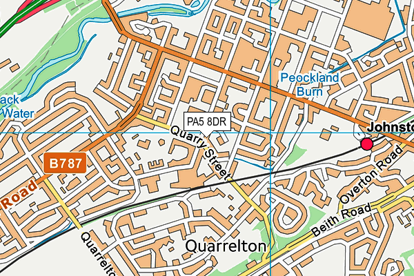 PA5 8DR map - OS VectorMap District (Ordnance Survey)