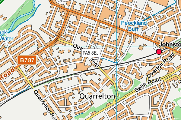 PA5 8EJ map - OS VectorMap District (Ordnance Survey)