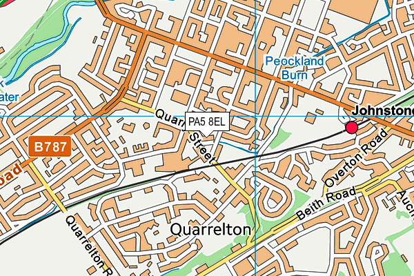 PA5 8EL map - OS VectorMap District (Ordnance Survey)