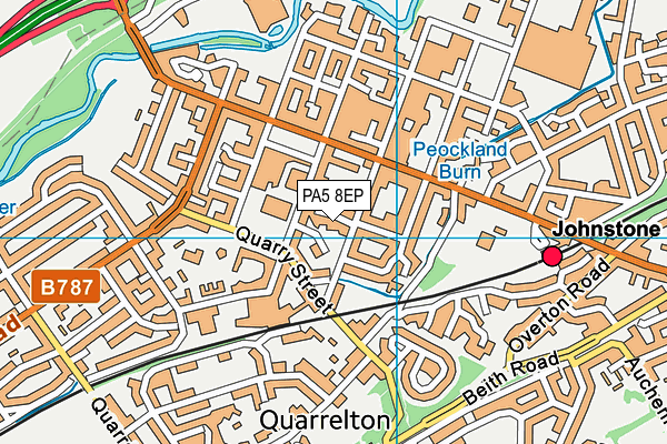PA5 8EP map - OS VectorMap District (Ordnance Survey)