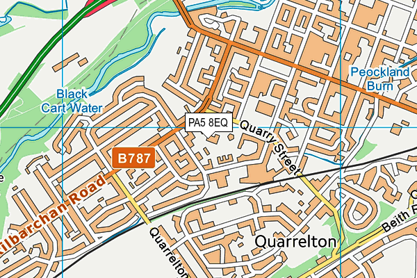 PA5 8EQ map - OS VectorMap District (Ordnance Survey)