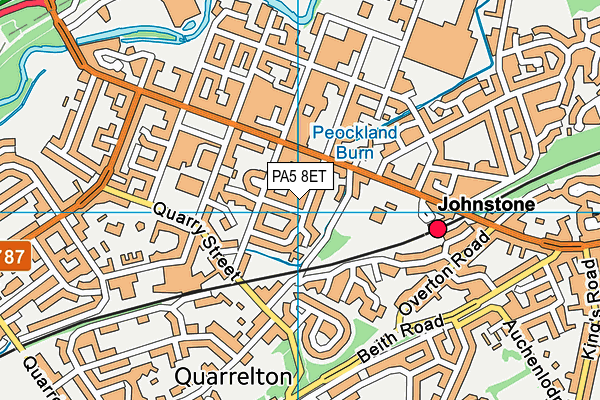 PA5 8ET map - OS VectorMap District (Ordnance Survey)
