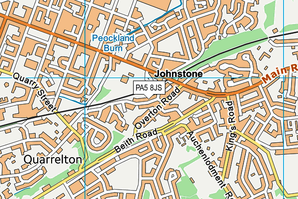 PA5 8JS map - OS VectorMap District (Ordnance Survey)