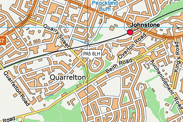 PA5 8LH map - OS VectorMap District (Ordnance Survey)