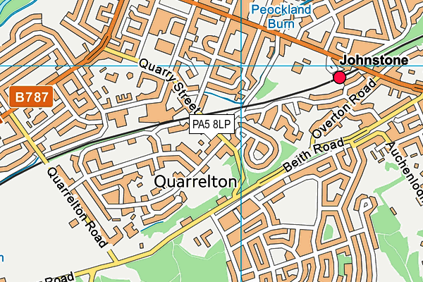 PA5 8LP map - OS VectorMap District (Ordnance Survey)
