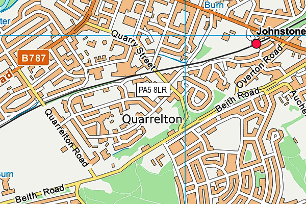 PA5 8LR map - OS VectorMap District (Ordnance Survey)
