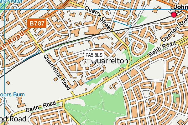PA5 8LS map - OS VectorMap District (Ordnance Survey)