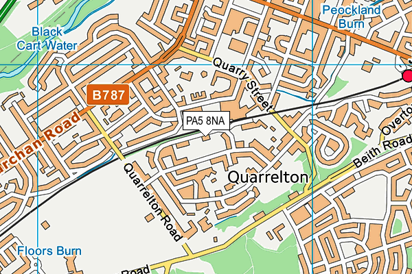 PA5 8NA map - OS VectorMap District (Ordnance Survey)