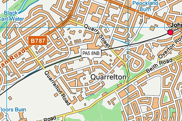 PA5 8NB map - OS VectorMap District (Ordnance Survey)