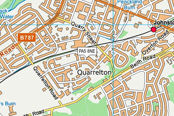 PA5 8NE map - OS VectorMap District (Ordnance Survey)