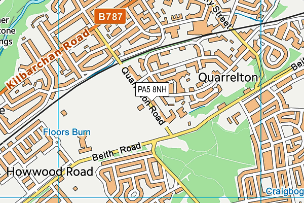 PA5 8NH map - OS VectorMap District (Ordnance Survey)