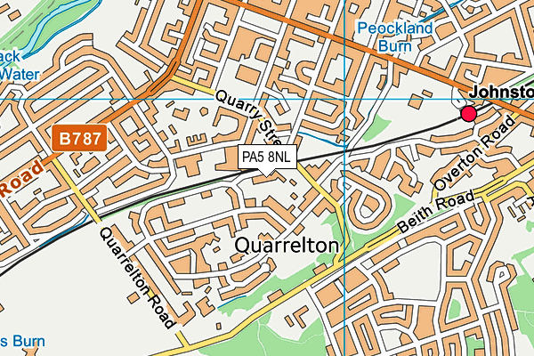 PA5 8NL map - OS VectorMap District (Ordnance Survey)