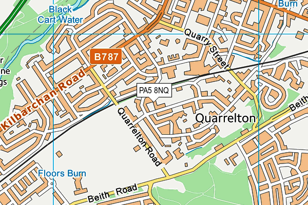 PA5 8NQ map - OS VectorMap District (Ordnance Survey)