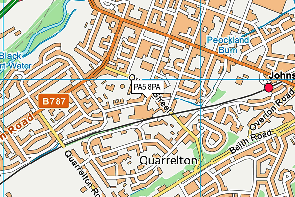 PA5 8PA map - OS VectorMap District (Ordnance Survey)