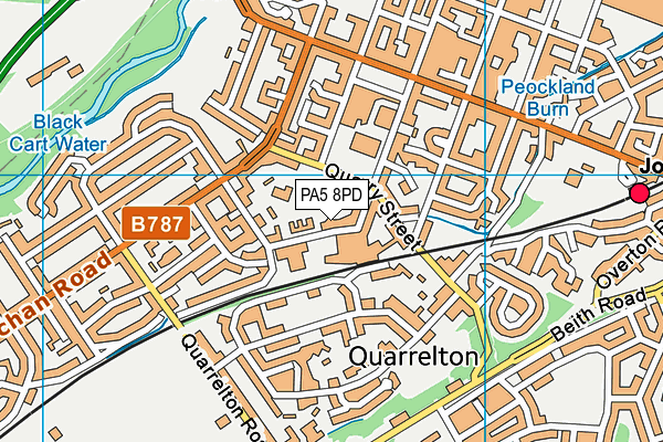 PA5 8PD map - OS VectorMap District (Ordnance Survey)