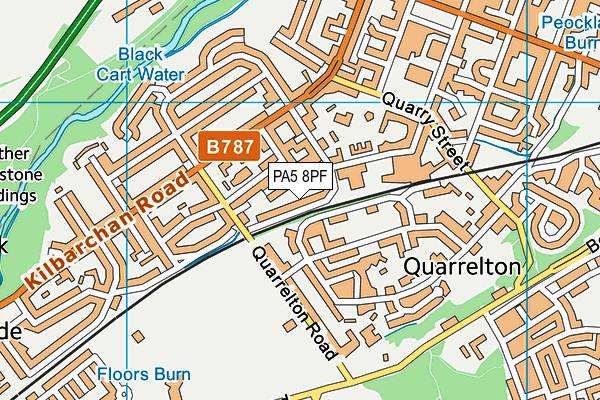 PA5 8PF map - OS VectorMap District (Ordnance Survey)
