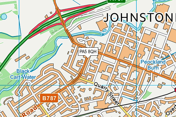 PA5 8QH map - OS VectorMap District (Ordnance Survey)