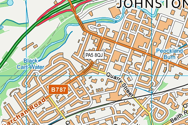 PA5 8QJ map - OS VectorMap District (Ordnance Survey)