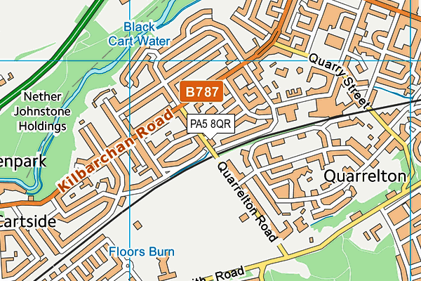 PA5 8QR map - OS VectorMap District (Ordnance Survey)