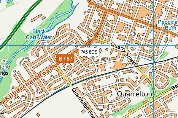 PA5 8QS map - OS VectorMap District (Ordnance Survey)