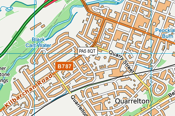 PA5 8QT map - OS VectorMap District (Ordnance Survey)