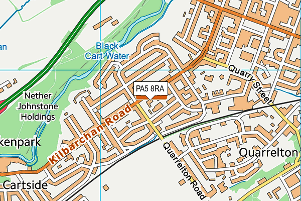 PA5 8RA map - OS VectorMap District (Ordnance Survey)