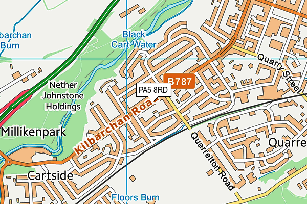 PA5 8RD map - OS VectorMap District (Ordnance Survey)