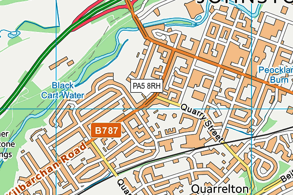 PA5 8RH map - OS VectorMap District (Ordnance Survey)