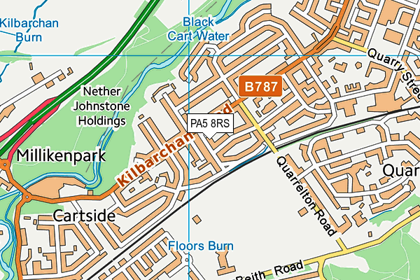 PA5 8RS map - OS VectorMap District (Ordnance Survey)