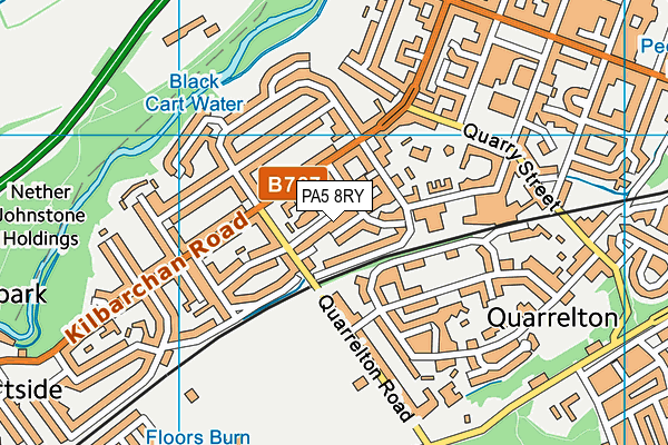 PA5 8RY map - OS VectorMap District (Ordnance Survey)