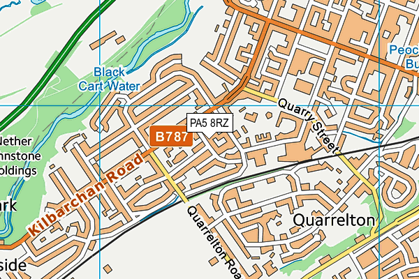 PA5 8RZ map - OS VectorMap District (Ordnance Survey)