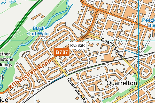 PA5 8SR map - OS VectorMap District (Ordnance Survey)