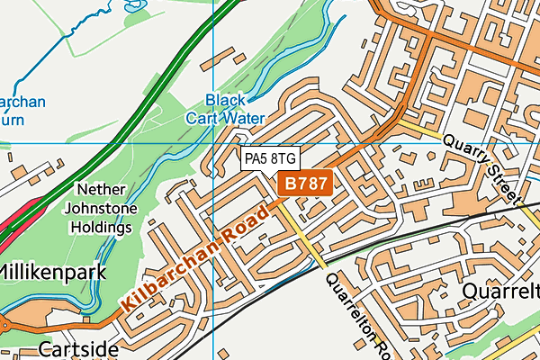 PA5 8TG map - OS VectorMap District (Ordnance Survey)