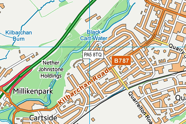 PA5 8TQ map - OS VectorMap District (Ordnance Survey)