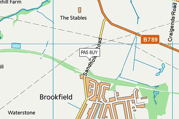 PA5 8UY map - OS VectorMap District (Ordnance Survey)