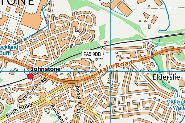 PA5 9DD map - OS VectorMap District (Ordnance Survey)