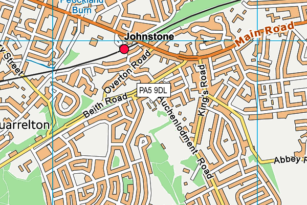 PA5 9DL map - OS VectorMap District (Ordnance Survey)